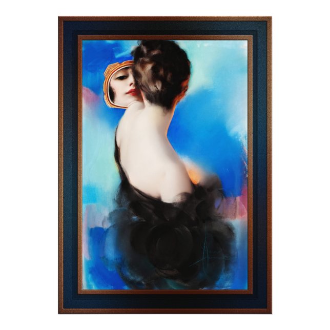 Eleganto Black by Rolf Armstrong Fotodruck (Vorne)