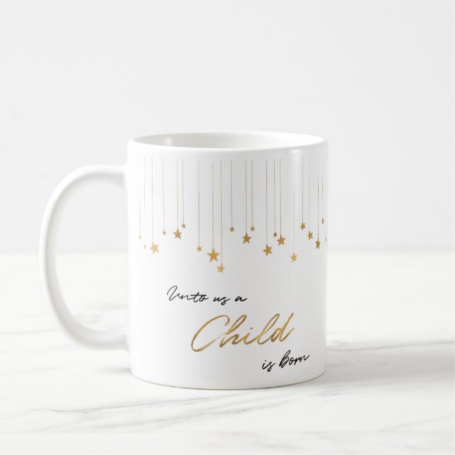 Eleganto Uns Ein Kind ist Geboren Kaffeetasse (Links)