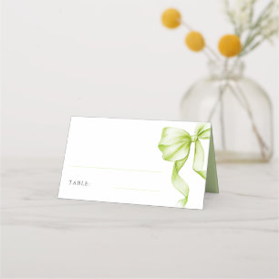 Elegantsage Green Bow Brautparty Table Platzkarte