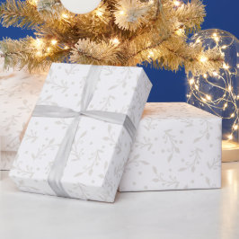 Eleganweiß auf weißem, holprigem Papier Geschenkpapier