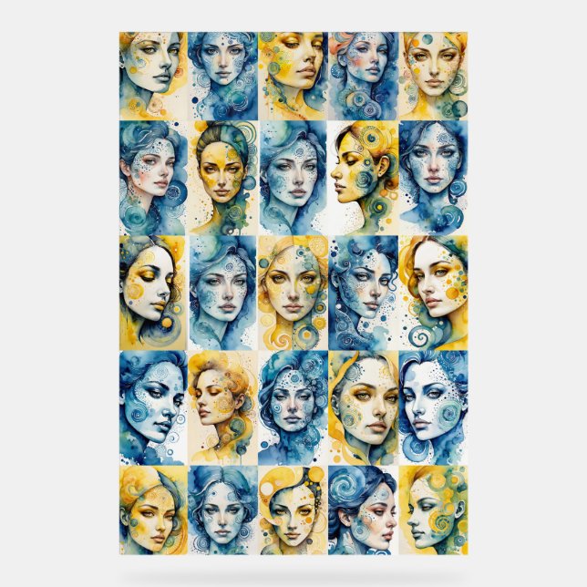 Eleganz 1 Acrylzeichen Acrylschild (Vorderseite)