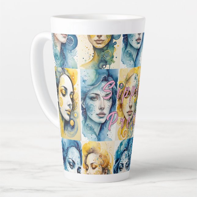 Eleganz 1 Latte Tasse (Linke Ecke)