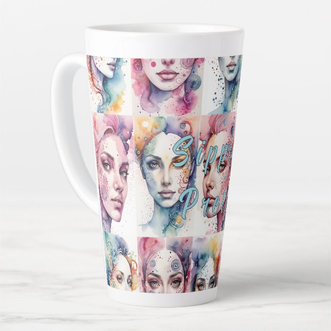 Eleganz 2 Latte Tasse (Linke Ecke)