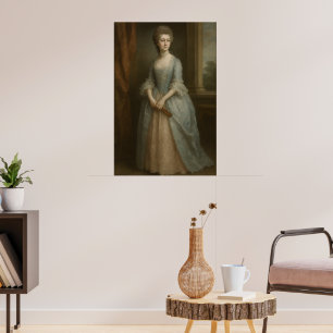 "Eleganz der Epoche Britische Dame des 18. Jahrh Poster