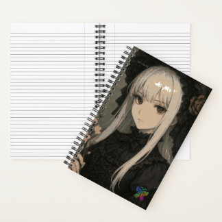 Eleganz der Midnight Blossom Maiden Standard Notizbuch