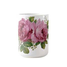 Eleganz der rosa Rose Kaffeetasse