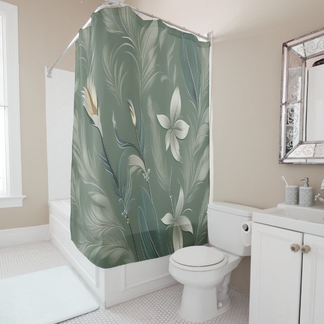 Eleganz des Efeus Duschvorhang (Ivy Elegance Shower Curtain
)