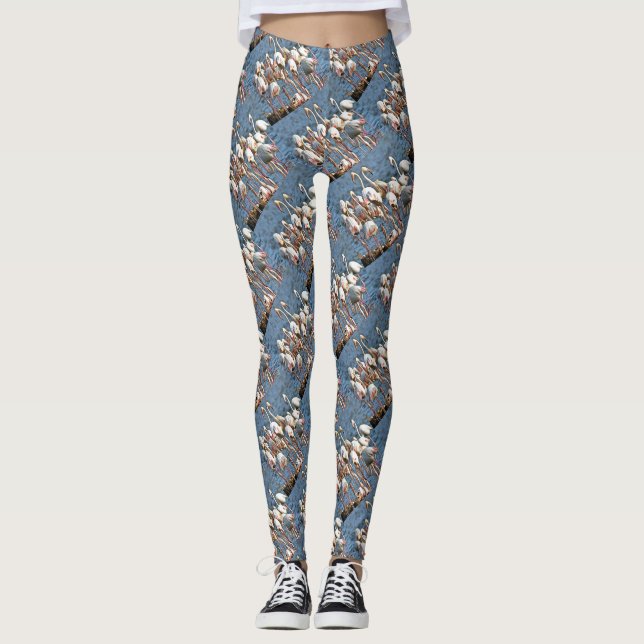 Eleganz des rosa Flamingos Leggings (Vorderseite)