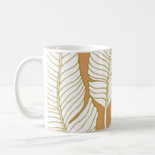 Eleganz Floral: Abstrakter Musterhintergrund. Kaffeetasse