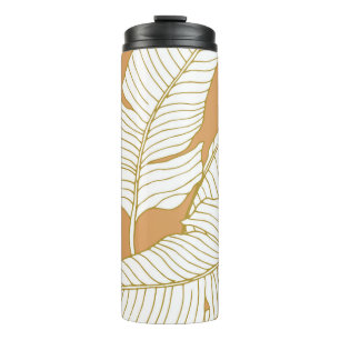 Eleganz Floral: Abstrakter Musterhintergrund. Thermosbecher