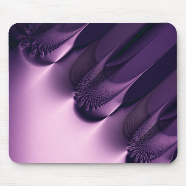 Eleganz I · Fraktal-Kunst · Lila Mousepad (Vorne)