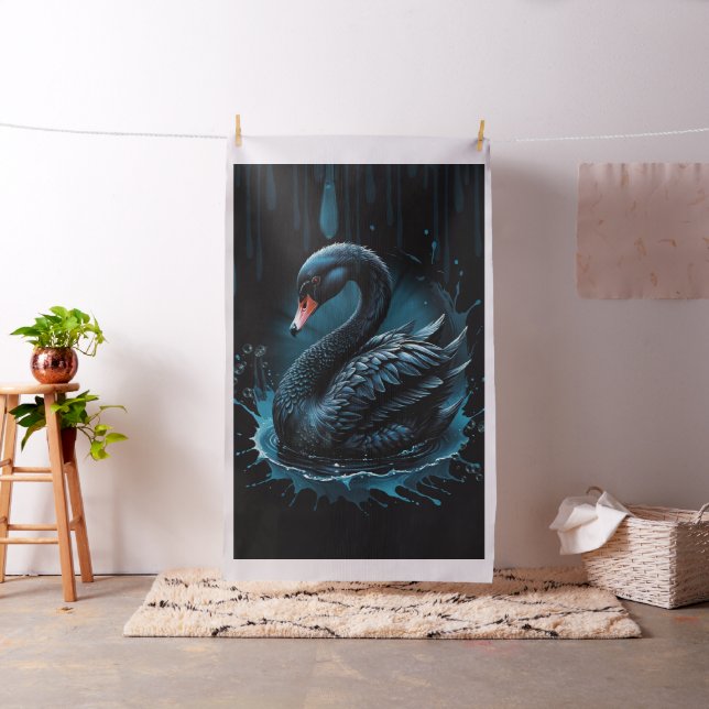 Eleganz in Bewegung, der schwarze Schwan, Stoff (Beispiel)