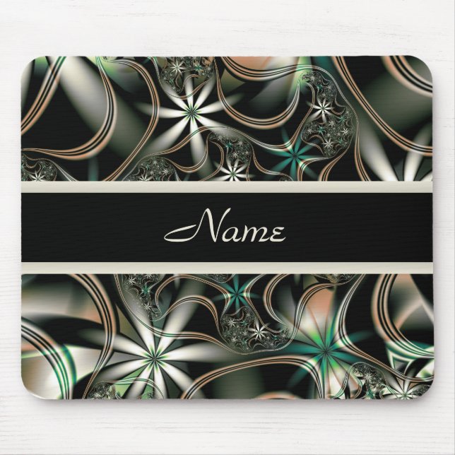 Eleganz in der Blüte personalisiertes Mousepad (Vorne)