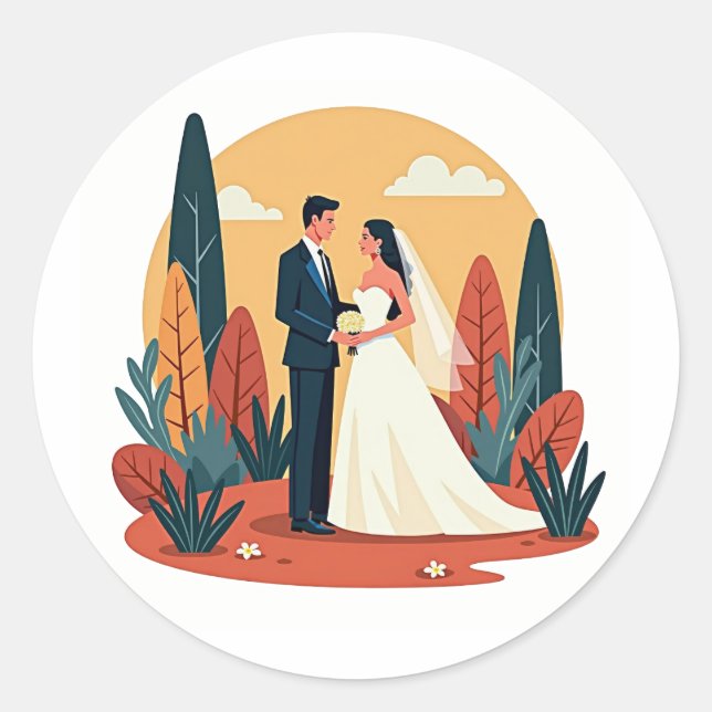 Eleganz in der Natur Runder Aufkleber (Vorderseite)