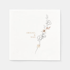 Eleganz in Einfachheit Delikate White Wedding Serviette