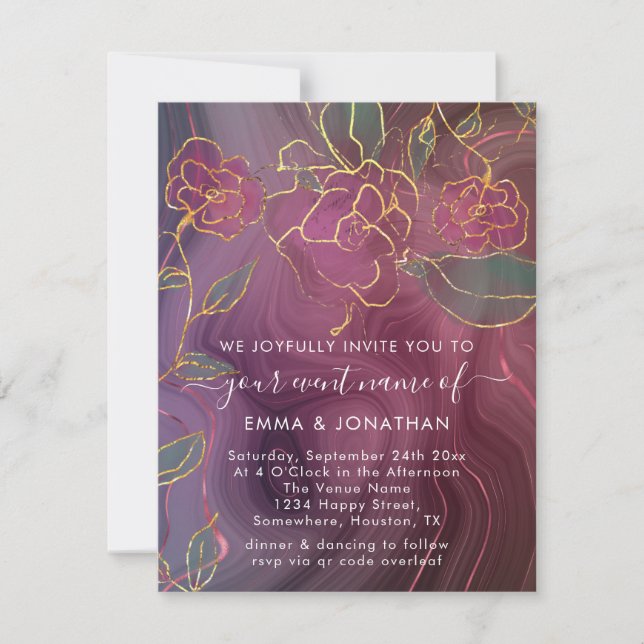 Eleganz in jedem Scan: QR CodeDas blüht mit St (Vorderseite)