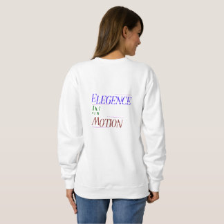 Eleganz in Motion Typography Damen Hoodie | Min
