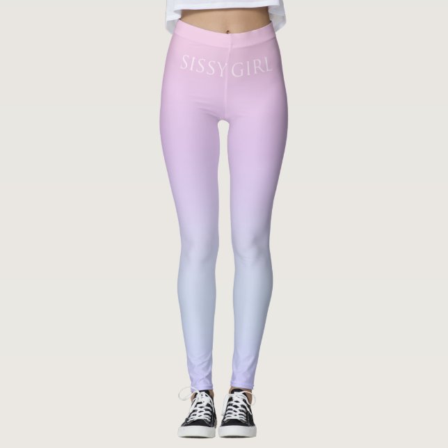 Eleganz in Rosa: Sissy Girl Luxury Leggings (Vorderseite)