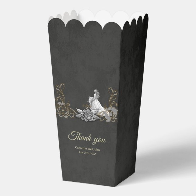 Eleganz in Silber und Schwarz. Geschenkschachtel (Vorderseite)
