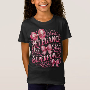 Eleganz ist meine Superkraft: Kokette Schleifen un T-Shirt