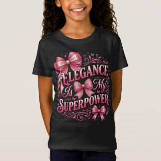 Eleganz ist meine Superkraft: Kokette Schleifen un T-Shirt