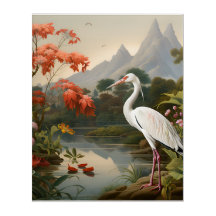 Eleganz mitten in der Ruhe: Die Ruhe eines Storchs