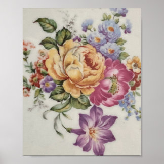 Eleganz: Porzellan-Inspiriertes Poster