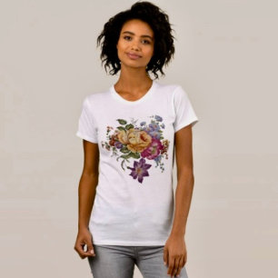 Eleganz: Porzellan-inspiriertes T-Shirt