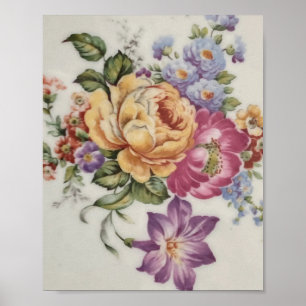 Eleganz: Poster im Porzellanlook