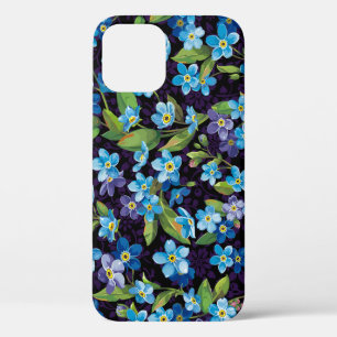 Eleganz Vergissmeinnicht Blumenmuster Case-Mate iPhone Hülle
