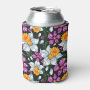 Eleganzmuster mit Narzissen-Blumen 2 Dosenkühler
