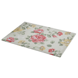 Eleganztapetenmuster der rosa Rosen Schneidebrett