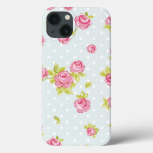 Eleganztapetenmuster von rosa Rosen 4 Case-Mate iPhone Hülle