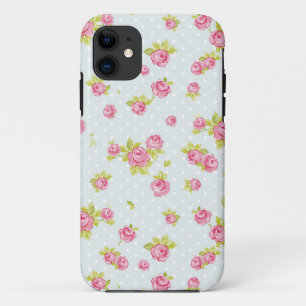 Eleganztapetenmuster von rosa Rosen 4 Case-Mate iPhone Hülle