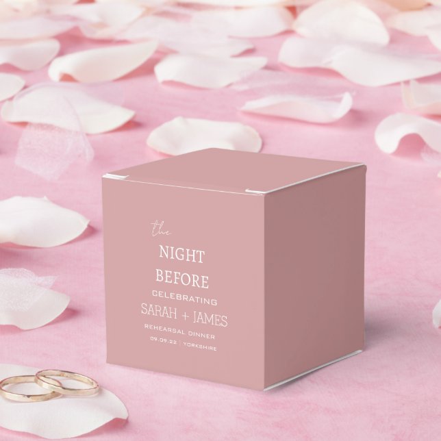 Elegeant Dusty Pink Probe Dinner Hochzeit Party Geschenkschachtel (Hochzeit)