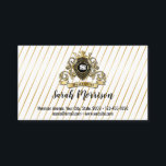 Elegenat Gold Monagram Fashionische Visitenkarte<br><div class="desc">Elegenat Gold Monagram Fashionierte Visitenkarte</div>