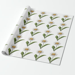 Elegent modren dazie flower geschenkpapier