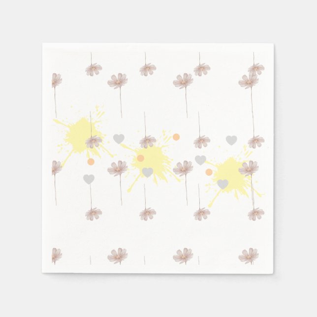 Elegent modren dazie flower serviette (Vorderseite)