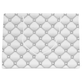 Elegent White Diamond Große Geschenktüte