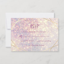 Elegnant Pink Lavender Glitzer Sparkle Wedding
