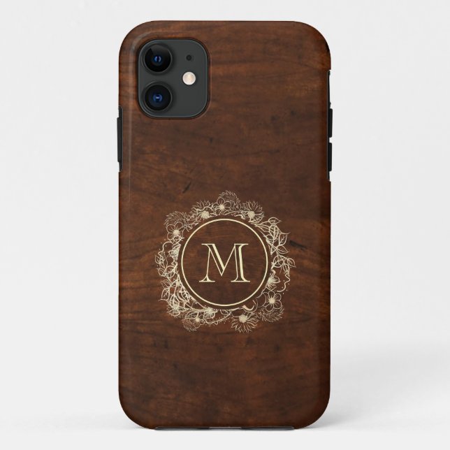 Elegrant Mit Monogramm Case-Mate iPhone Hülle (Rückseite)