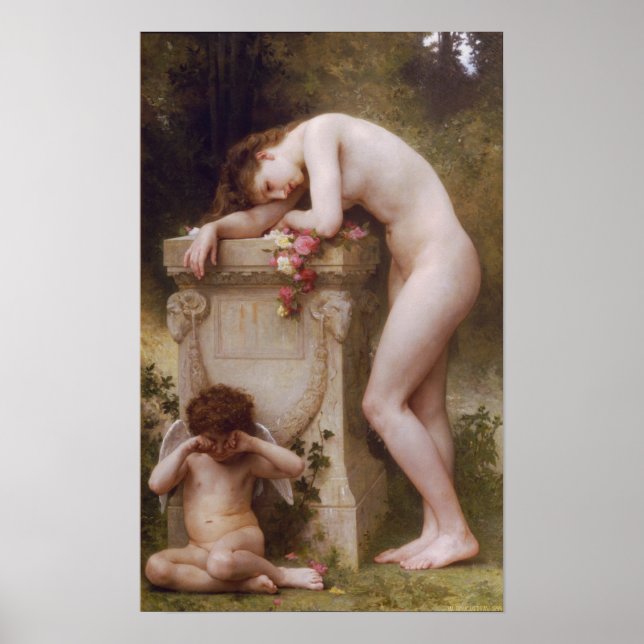 Elegy von William-Adolphe Bouguereau Poster (Vorne)