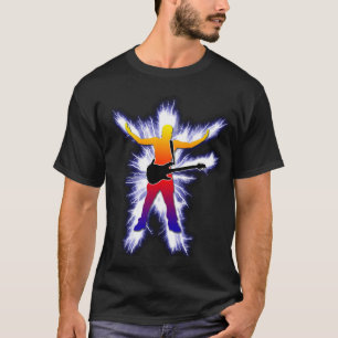 Elektrifizierende Bass-Spieler-Grafik T-Shirt