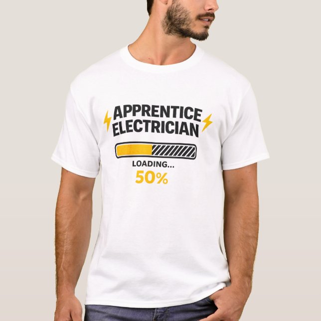 Elektriker-Azubi lädt 50% Shirt (Vorderseite)