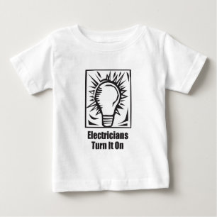 Elektriker-Drehung es an Baby T-shirt