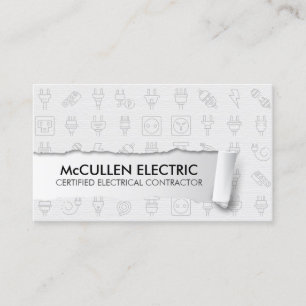 Elektriker Elektroinstallateur Visitenkarte