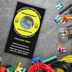 Elektriker Elektroinstallateur Visitenkarte