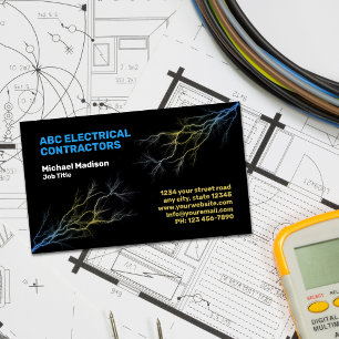 Elektriker Elektroinstallateur Visitenkarte