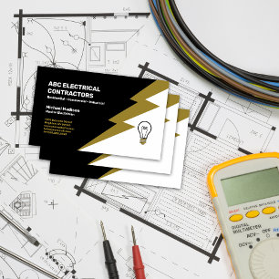 Elektriker Elektroinstallateur Visitenkarte
