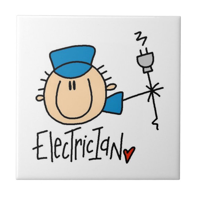 Elektriker Fliese (Vorderseite)